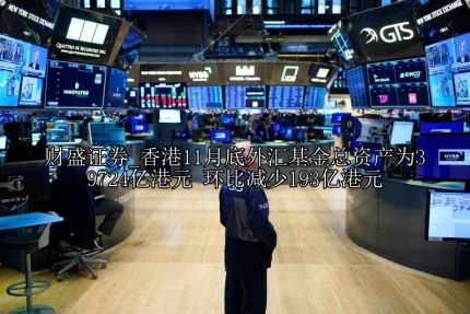 香港11月底外汇基金总资产为39724亿港元 环比减少193亿港元